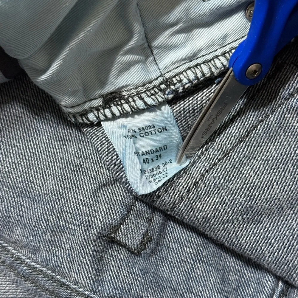 Gap 1969 Jeans Mens 40x33 Blue‎ Standard Straight Dark Wash Mid Rise Denim